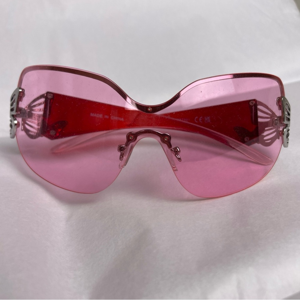 Women’s Stylish Pink Butterfly Sunglasses UV Protection